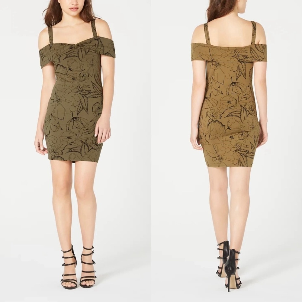 Guess Off the Shoulder Cabana Bloom Dress NWT - Picture 2 of 16